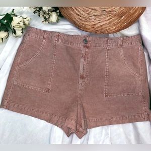 AEO High Waist Corduroy Shorts